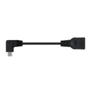 Nanocable Cable Micro USB 2.0 OTG Acodado Macho a USB-A Hembra 15cm