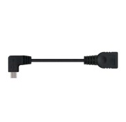Nanocable Cable Micro USB 2.0 OTG Acodado Macho a USB-A Hembra 15cm