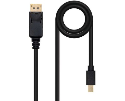 Nanocable Cable Mini DP Macho a DisplayPort Macho 2m - Color Negro
