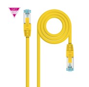 Nanocable Cable Red Cat.7 LSZH SFTP PIMF AWG26 1m - Color Amarillo