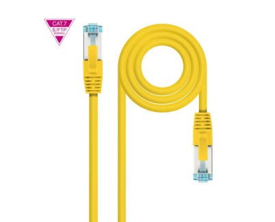Nanocable Cable Red Cat.7 LSZH SFTP PIMF AWG26 1m - Color Amarillo