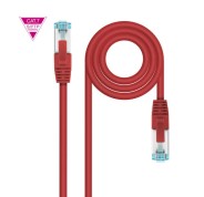 Nanocable Cable Red Cat.7 LSZH SFTP PIMF AWG26 1m - Color Rojo