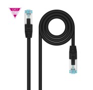 Nanocable Cable Red Cat.7 LSZH SFTP PIMF AWG26 25cm - Color Negro