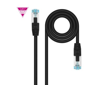 Nanocable Cable Red Cat.7 LSZH SFTP PIMF AWG26 25cm - Color Negro