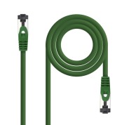 Nanocable Cable Red Latiguillo Cat.8.1 2Ghz LSZH SSTP AWG26 - Longitud 0.5m - Color Verde