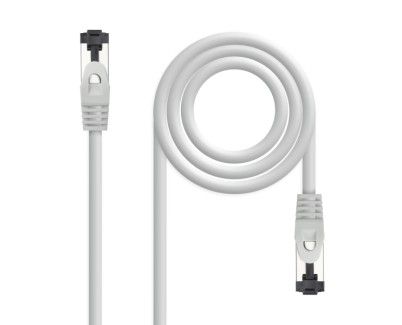 Nanocable Cable Red Latiguillo Cat.8.1 2Ghz LSZH SSTP AWG26 - Longitud 2m - Color Gris