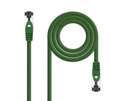 Nanocable Cable Red Latiguillo Cat.8.1 2Ghz LSZH SSTP AWG26 - Longitud 2m - Color Verde