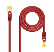 Nanocable Cable Red Latiguillo LSZH Cat.6A SFTP AWG26 30cm - Color Rojo