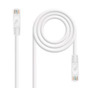 Nanocable Cable Red Latiguillo LSZH Cat.6A UTP AWG24 25cm - Color Blanco