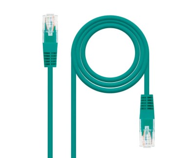 Nanocable Cable Red Latiguillo RJ45 CAT.6 UTP AWG24 - 30 cm - Color Verde