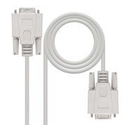 Nanocable Cable Serie Modem DB9 Macho a DB9 Hembra 1.80m - Color Beige