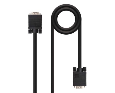 Nanocable Cable SVGA HDB15 Macho a HDB15 Macho 1.80m - Color Negro