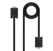 Nanocable Cable SVGA HDB15 Macho a HDB15 Macho 3m - Color Negro