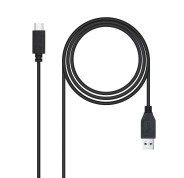 Nanocable Cable USB 3.1 Gen2 10Gbps 3A USB-C/M-A/M 2m - Color Negro
