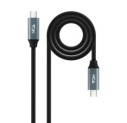 Nanocable Cable USB 3.2 Gen2X2 100W 4K/60Hz USB-C M/M 0.5m - Color Negro