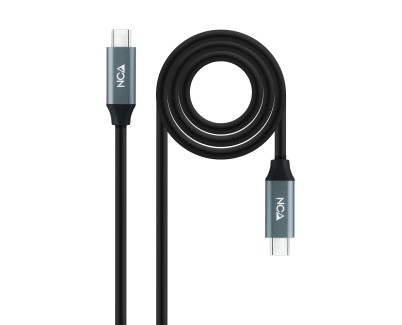 Nanocable Cable USB 3.2 Gen2X2 100W 4K/60Hz USB-C M/M 0.5m - Color Negro