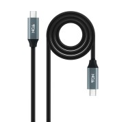 Nanocable Cable USB 3.2 Gen2X2 100W 4K/60Hz USB-C M/M 1m - Color Negro