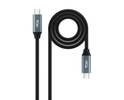 Nanocable Cable USB 3.2 Gen2X2 100W 4K/60Hz USB-C M/M 1m - Color Negro