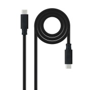 Nanocable Cable USB 3.2 Gen2x2 - 20Gbps - 5A/100W - 4K/60Hz - USB-C/M-USB-C/M - 3m - Color Negro