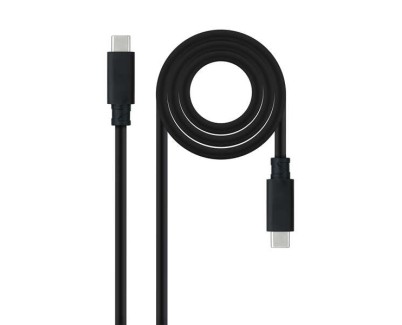 Nanocable Cable USB 3.2 Gen2x2 - 20Gbps - 5A/100W - 4K/60Hz - USB-C/M-USB-C/M - 3m - Color Negro