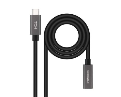 Nanocable Cable USB 3.2 Gen2x2 60W 4K/60Hz USB-C M/H - 1.5m - Color Negro