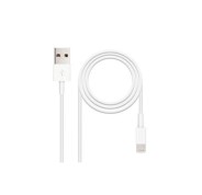 Nanocable Cable USB-A 2.0 Macho a Lightning Macho 2m - Color Blanco