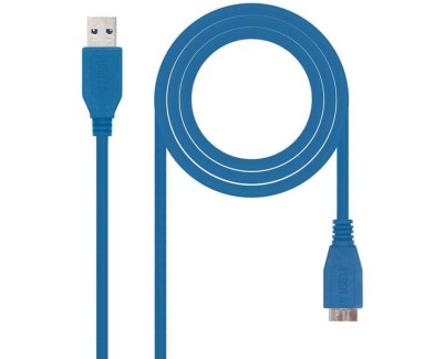 Nanocable Cable USB-A 3.0 Macho a Micro-USB 3.0 Macho 1m - Color Azul