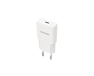 Nanocable Cargador de Pared USB-C/PD 25W - Color Blanco