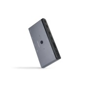 Nanocable Conmutador KVM 1U-2PC - HDMI 8K@60Hz, Displayport 8K@60Hz, 2xUSB-C, 3xUSB-A, 2xPD Hasta 100W y Audio - Color Gris
