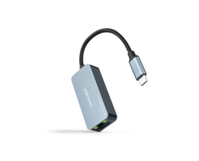 Nanocable Conversor USB-C 3.2 GEN1 Ethernet 2.5G 15cm - Color Gris