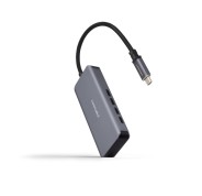 Nanocable Hub USB-C 3.2 con 4x Puertos USB-C 3.2 - Velocidad de Transferencia de hasta 5Gbps - Cable de 0.10m