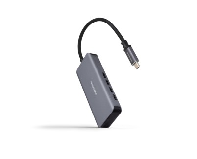 Nanocable Hub USB-C 3.2 con 4x Puertos USB-C 3.2 - Velocidad de Transferencia de hasta 5Gbps - Cable de 0.10m