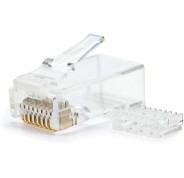 Nanocable Pack de 10 Conectores RJ45 8 Hilos Cat.6 - Color Transparente