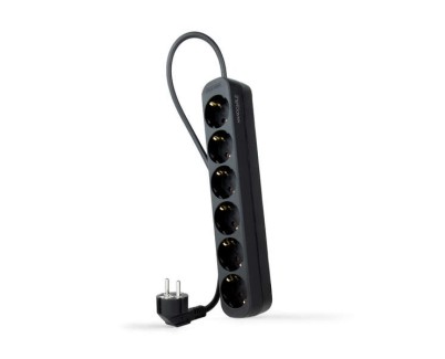 Nanocable Regleta 6 Tomas - 1.4m - Color Negro