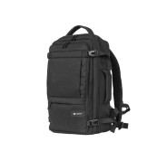 Natec Camel Lite Mochila de Viaje 2 en 1 para Portatiles de 15.6\" - Equipaje de Mano de 19 Litros - Color Negro
