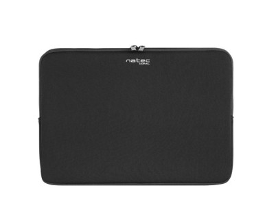 Natec Coral Funda par Portatiles de 15.6\" - Neopreno - Doble Cremallera - Delgada y Resistente - Color Negro