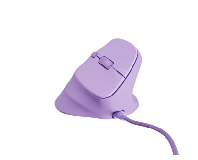 Natec Crake 2 Pro Raton Optico Vertical - 12.800 dpi - Programable - Ergonomico - Ilumincacion RGB Personalizable - Color Lavanda