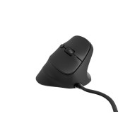 Natec Crake 2 Pro Raton Optico Vertical - 12.800 dpi - Programable - Ergonomico - Ilumincacion RGB Personalizable - Color negro