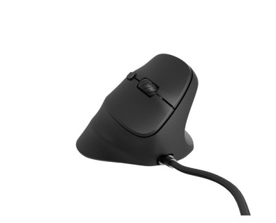Natec Crake 2 Pro Raton Optico Vertical - 12.800 dpi - Programable - Ergonomico - Ilumincacion RGB Personalizable - Color negro