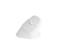 Natec Crake 2 Raton Optico Vertical Inalambrico - 2.400 dpi - Bluetooth + 2,4Ghz - 6 Botones - Color Blanco