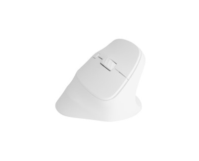 Natec Crake 2 Raton Optico Vertical Inalambrico - 2.400 dpi - Bluetooth + 2,4Ghz - 6 Botones - Color Blanco
