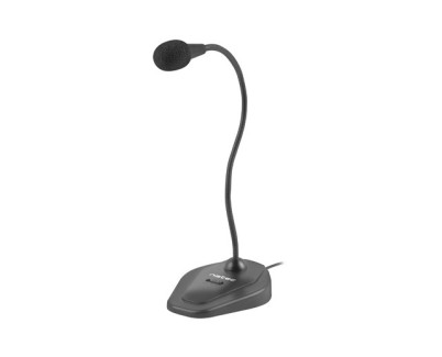 Natec Giraffe 2 Microfono Omnidireccional de Sobremesa - Brazo Felxible - Sensibilidad de -55dB - Color Negro