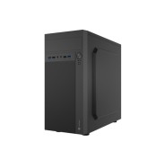 Natec Helix Caja Mini Torre MiniATX - Compatible Micro-ATX y Mini-ITX - 2xUSB 3.0, 2xUSB2.0 y 2xMiniJack - Color Negro