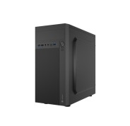 Natec Helix USB-C Caja Mini Torre MiniATX - Compatible Micro-ATX y Mini-ITX - 1xUSB-C, 2xUSB 3.0, 2xUSB2.0 y 2xMiniJack - Color Negro