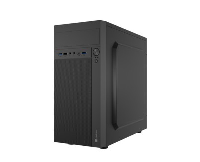 Natec Helix USB-C Caja Mini Torre MiniATX - Compatible Micro-ATX y Mini-ITX - 1xUSB-C, 2xUSB 3.0, 2xUSB2.0 y 2xMiniJack - Color Negro