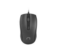 Natec Hoopoe 2 Raton Optico - 1600 dpi - Cable de 1,8 mtrs - 4 Botones - Color Negro
