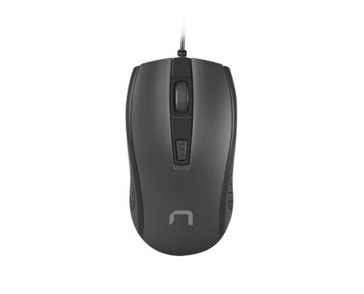 Natec Hoopoe 2 Raton Optico - 1600 dpi - Cable de 1,8 mtrs - 4 Botones - Color Negro