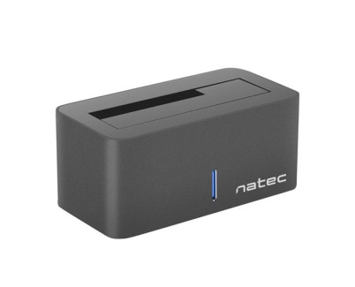 Natec Kangaroo Caja Externa para Discos HDD/SSD - Compatible 2,5\" y 3,5\" SATA - USB 3.0 - Color Negro