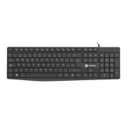 Natec Nautilus Teclado  Multimedia USB - 106 Teclas Membrana - Resistente a Salpicaduras - Color Negro