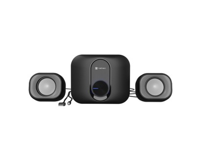 Natec Pug Altavoces 2.1 11W RMS - Dise&ntilde;o Compacto con Subwoofer Dedicado - Alimentaci&oacute;n USB - Plug and Play - Color Negro